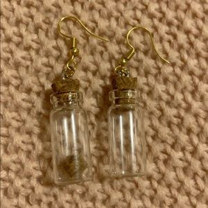 Sweet little potion bottle earrings for a cutefit!